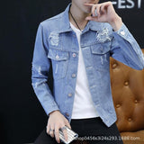 Denim Shirts Spring and Autumn Men's Denim Coat