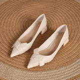 Nude Chunky Heel