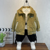 Toddler Boys Jackets Boys' Coat Spring and Autumn Children's Corduroy