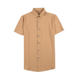 Men Shirts Stretch Business Short Sleeve Shirt