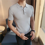 Men Polo Shirts Lapel T-shirt