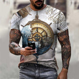 Tactics Style T Shirt for Men Digital Printing Crew Neck Style T-shirt