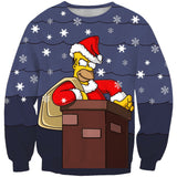 The Simpsons Sweatshirts Simpsons 3D Printed Crew Neck Sweatshirt