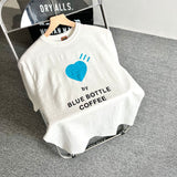 Human Made T-Shirt Love Coffee Slub Cotton Loose Couple T-Shirt