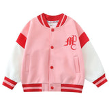 Toddler Girl Jackets Children's Clothing Girls' Baseball Jacket Jacket Sports and Leisure