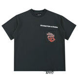 Rrr123 Hoodie Joint Fog Short Sleeve Make Old Ripped Loose T-shirt