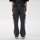 Printed Multi-Pocket Cargo Pants Men's plus Size Retro Sports Casual Pants Street Trendy Trousers Men Pants