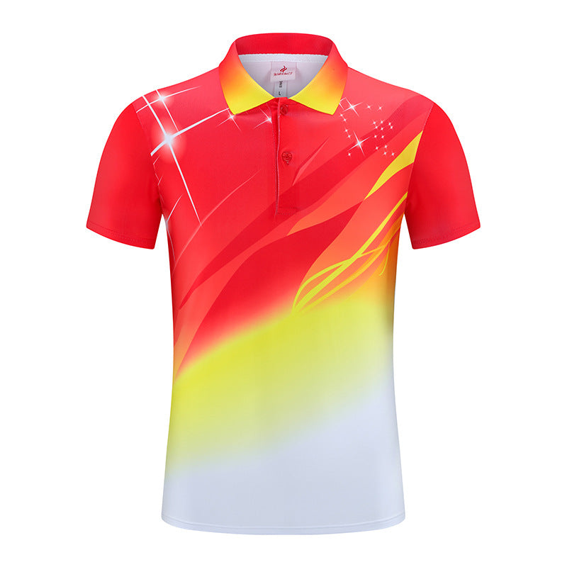 Cricket T Shirt Sports Short-Sleeved Men's Lapel T-shirt Polo Shirt