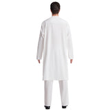 Mens Thobes Button round Neck Robe Set
