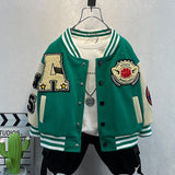 Toddler Boys Jackets Boys' Coat Spring And Autumn Children 'S Baseball Uniform