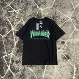 Thrasher T Shirt Summer Classic Flame Print Loose Couple T-shirt