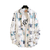 Men's Shirts Printed Large Size Long Sleeve Shirt
