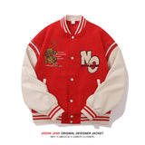 Men's Baseball Jacket Autumn Stitching Baseball Jacket Men's Loose Teen Casual Jacket