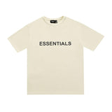 Fog Essentials Tshirts Fashion Brand Fear Of God Essentials Double-Line Men's and Women's BF Loose Character Printed Short-Sleeved T-shirt