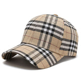 Vintage Check Baseball Cap