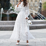 Women Bohemian Dress Spring/Summer Mid-Length Lace Dress