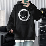 Smiley Face Hoodie Youth Sweater Autumn Loose Men's Coat Autumn Clothing