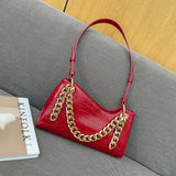 Jackie Kennedy Bag Stone Pattern Pearl Chain Bag