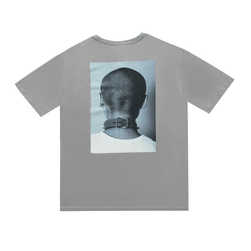 Fog Essentials Tshirts Fashion Brand Fear Of God Essentials Double-Line Men's and Women's BF Loose Character Printed Short-Sleeved T-shirt