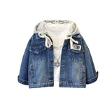 Toddler Boys Jackets Boys Autumn Clothing Hooded Denim Jacket Handsome