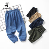 Children Boy Pants Summer Girls' Summer Cotton Trousers