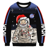 Black Christmas Sweater Crew Neck Sweater 3D Printed Sweater