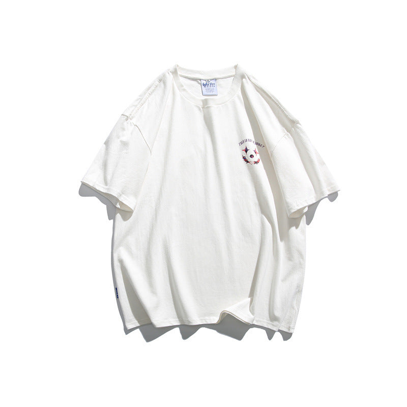 Man Summer T Shirt Smiley Print