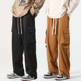 Men Cargo Pants Men's Loose Spring Boys Multi-Pocket Fashion Brand American Sports Casual Pants