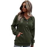 Beth Dutton Outfits Autumn Winter Sweater Solid Color Long Sleeve Coat Hooded Pocket