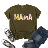Boy Mama T Shirt Mama Printed Short Sleeve T-shirt
