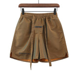 Fog Essentials Shorts High Street Fog Fear Of God Double Line Essentials Colorful Drawstring Shorts Men's and Women's Fifth Pants