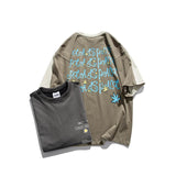 Men T Shirt Summer Casual Tops Men's Short-Sleeved T-shirt Couple Men's and Women's Printed Loose T-shirt