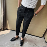Men Trousers Summer Casual Suit Pants