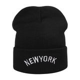 Yankee  Winter Hat Embroidery Men and Women Autumn and Winter Warm Knitted Hat