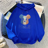 Slogan Graphic Hoodie Velvet Padded Hooded Sweatshirt Women's Coat