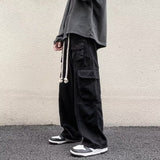 Men Cargo Pants Loose Retro Casual Trousers