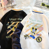 Corduroy Patch Jacket Corduroy Baseball Uniform Jacket