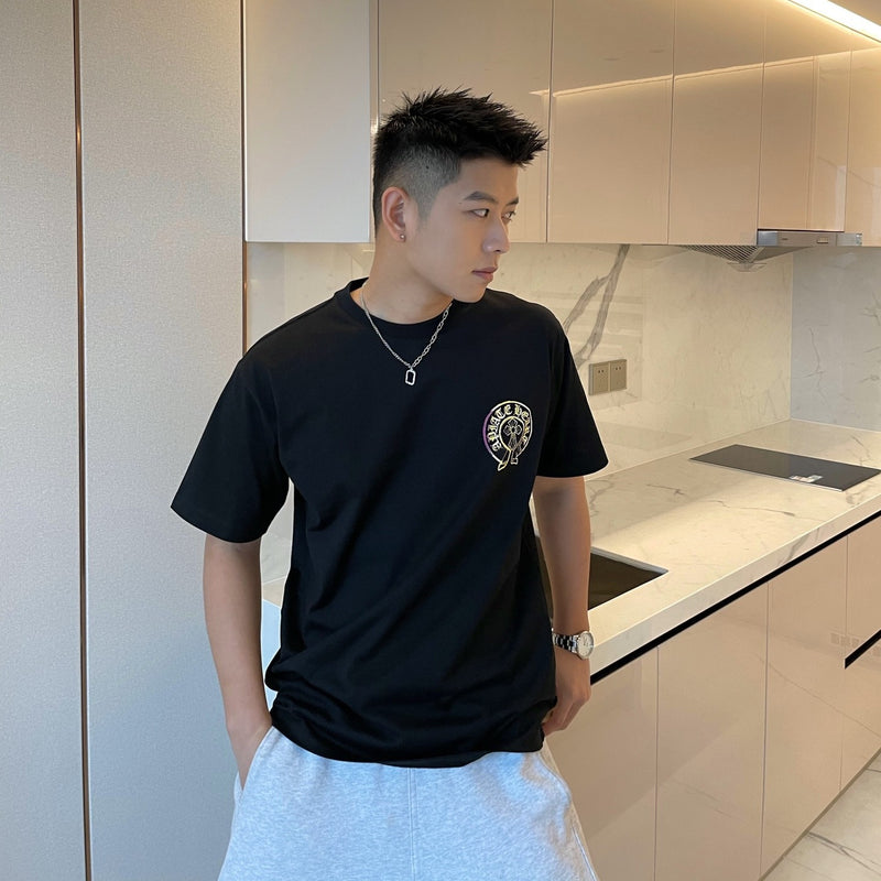 CHH Chrome Heart T Shirt Spring/Summer Printed round Neck Short Sleeve T-shirt for Men and Women