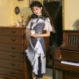 Gothic Lolita Harajuku Style Clothing Lolita Dress Lo Chinese Style Cheongsam Elegant Slimming Dress