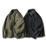 Corduroy Patch Jacket Corduroy Lapel Vintage Jacket for Men
