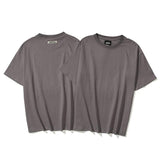 Fog T Shirt Spring and Summer Double Line Solid Color Reverse Standard Short Sleeve Tshirt Men's High Street Fear Of God