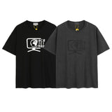 Cavempt CE Cave @ MPT C.E Retro TV Earth Print Men's and Women's Short-Sleeved T-shirt