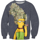 The Simpsons Sweatshirts Simpsons 3D Printed Crew Neck Sweatshirt