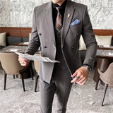 Double Brewed Seersucker Suit Men's Casual Suit Wedding Dress