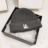 Dogers Winter Hat Fashion Letters Woolen Cap Female Autumn and Winter Leisure
