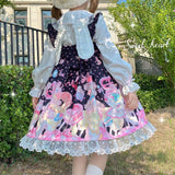 Gothic Lolita Harajuku Style Clothing Cream Party Cute Suspenders JSK Dress