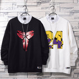 In Memory of Kobe Hoodie Commemorative Kobe round Neck Sweater Winter Fleece-Lined
