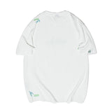 Men T Shirt Summer Casual Tops Men's Clothes Summer Wear Vintage Men's round Neck Short Sleeve Casual Loose Lightning Letter T-shirt