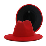 Walter White Fedora Woolen Hat Double-Sided Felt Hat Autumn Winter Retro Fedora Hat