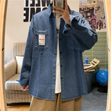 Denim Shirts Long Sleeve Loose Casual Jacket